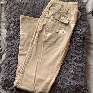 Tan flare pants
